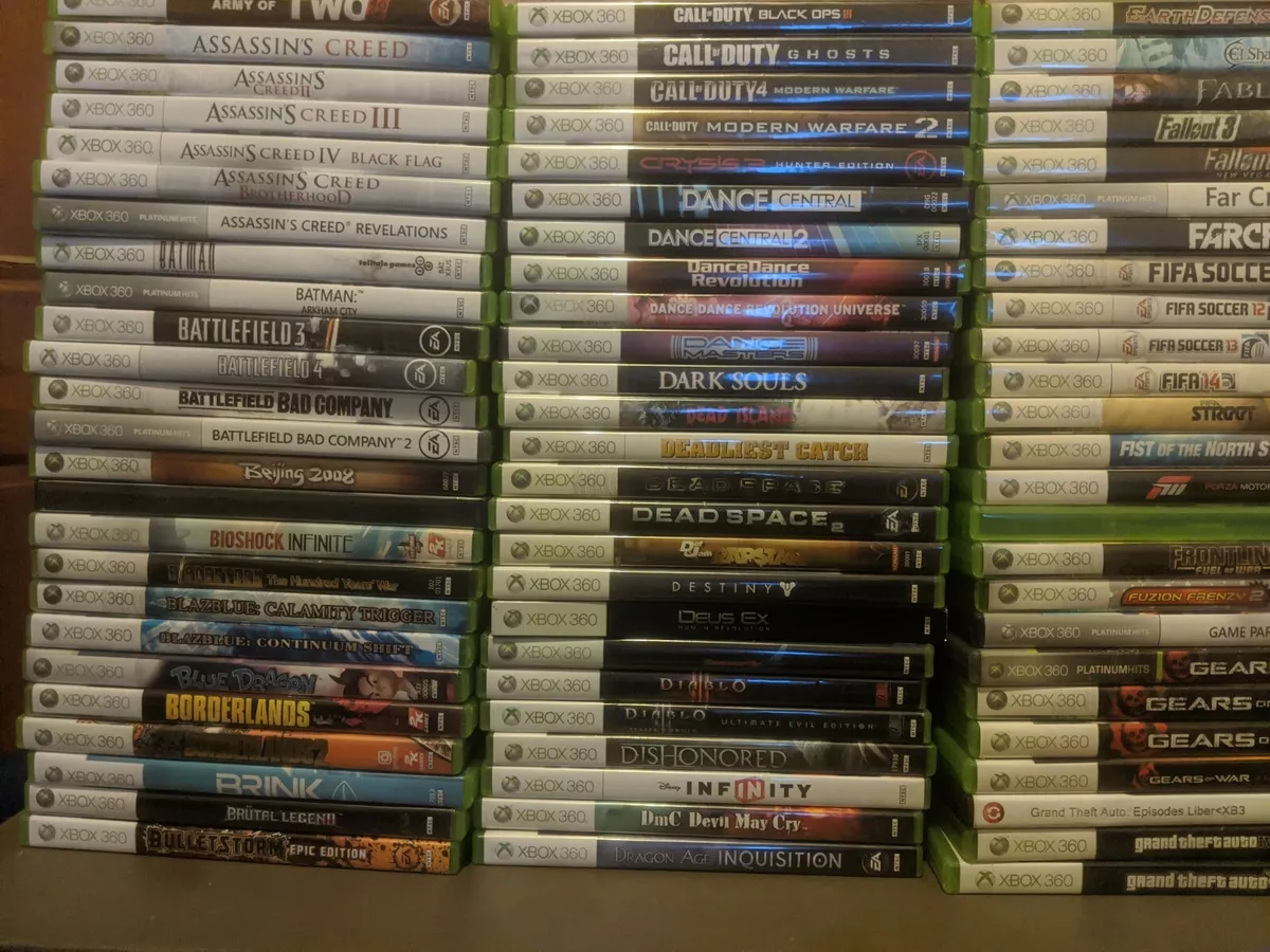 Assassins Creed & Mortal Kombat Xbox 360 Video Games 4 Included Perfect! -  video gaming - by owner - electronics media