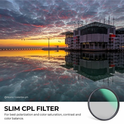 K&F Concept CPL Lens Filter slim Circular Polarizer 49 52 55 58 62 67 72 77 82mm - Picture 40 of 110