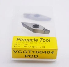 16PCS VCGT160404 PCD Diamond insert For Lathe Tool Insert Suitable for machining