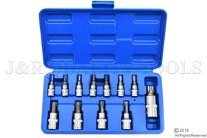 12PC 6pt Star Lobe Torx Star Plus Ensemble de chaussettes pour bit