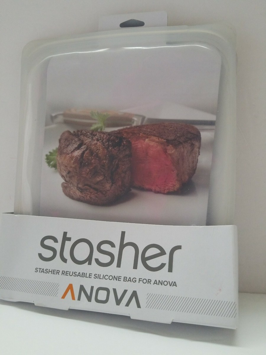 NWT ANOVA STASHER REUSABLE SILICONE BAG FOR ANOVA Clear
