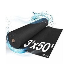 Geotextile Non-Woven 3x50 ft Landscape Fabric 4 OZ DRAINAGE Separation ...