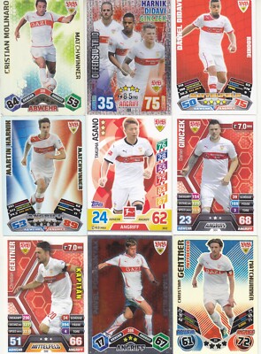 104 x VFB Stuttgart  Sammelkarten Topps Panini verschiedene Jahre
