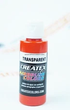 Createx Airbrush Colors 5118 Transparent Sunset Red 2oz. water-based paint 
