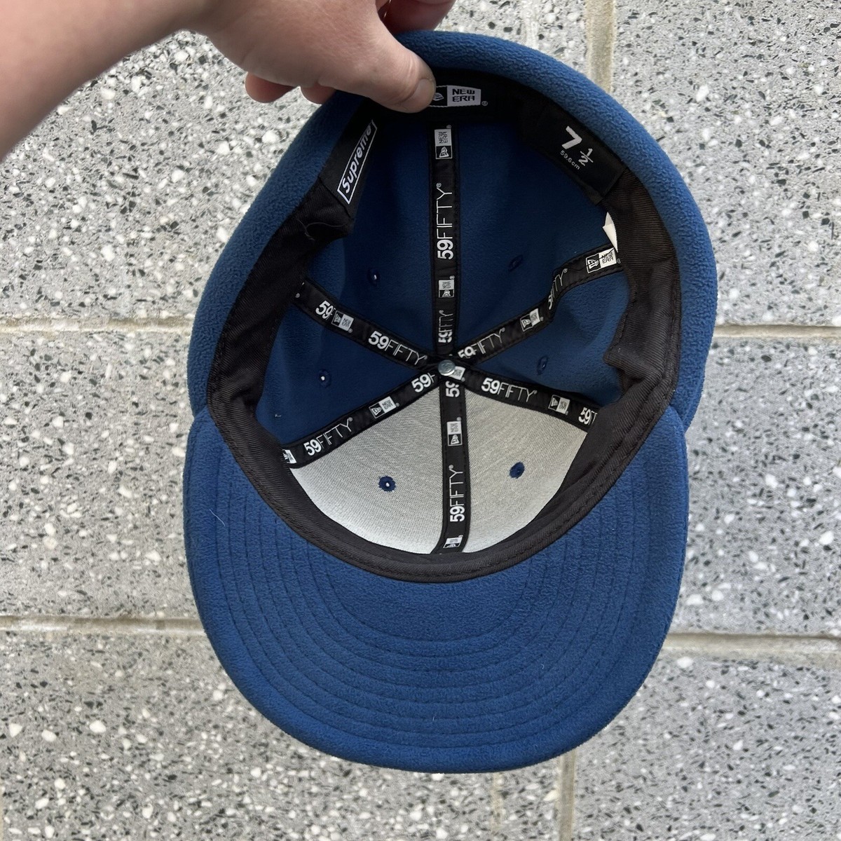 Supreme Box Logo World Famous New Era 59fifty Polartec Sz 7 Supreme Box Logo World Famous New Era 59fifty Polartec Sz 7