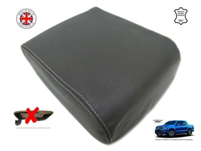 Amarok Stoßstange Armlehnendeckel Lederbezug Für VW Amarok (2010-2020) – Schwarz Mit Grauer Naht Schwarz Grau Naht Tuning Shop
