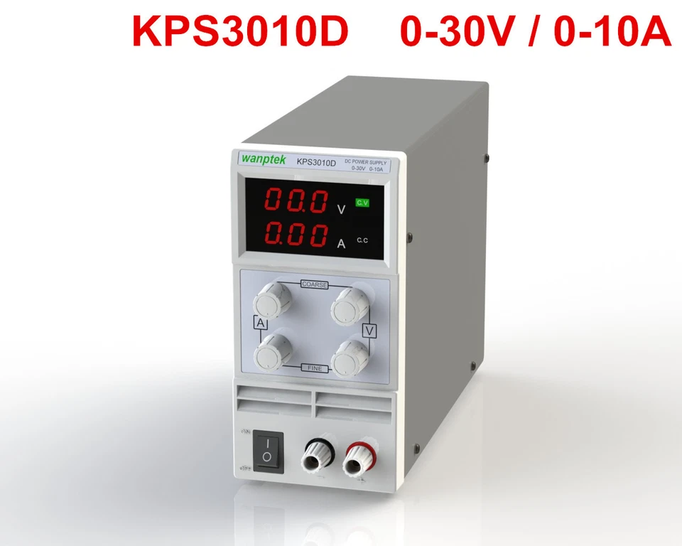  KPS3010D Output 0-30V 0-10A AC110-220V Mini Adjustable Switch DC Power Supply - Image 2 of 4
