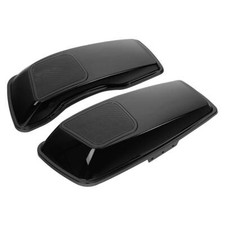 Parrilla de altavoces con tapa de alforja negra viva de 6x9"" apta para Harley Street Glide 14-23