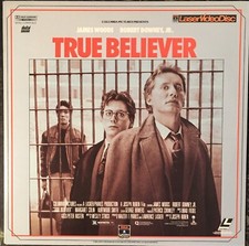 True Believer Laserdisc 1989 Robert Downey Jr, James Woods, Watched Once