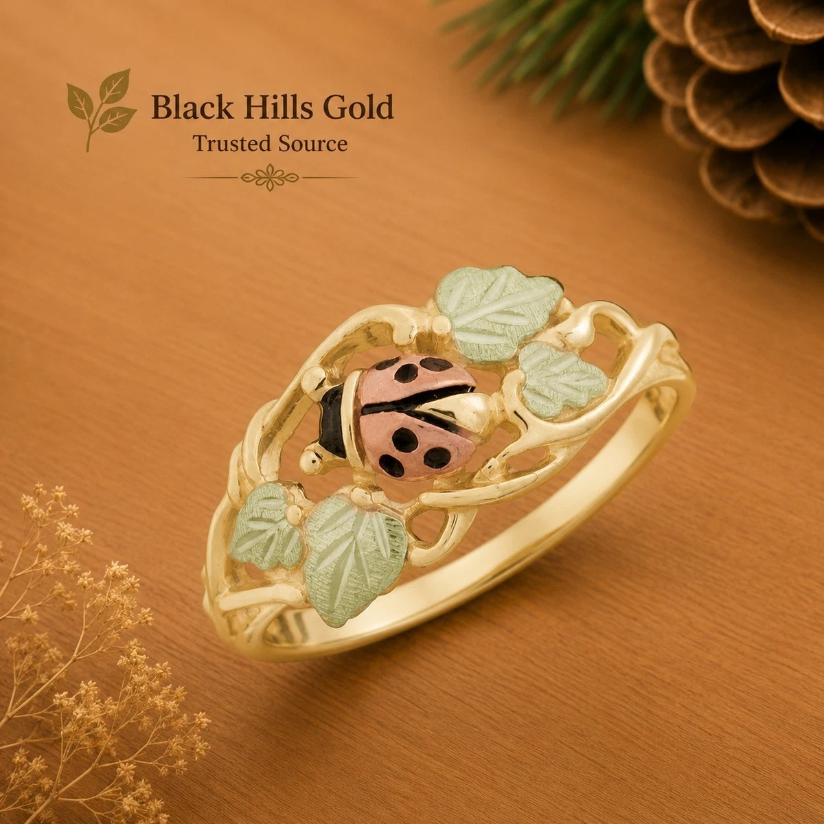 Black Hills Gold Ring Fine Rings without Stone 7 Ring for sale | eBay