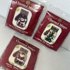 Mill Hill Charmed Mitten Counted Glass Bead Kit Set Of Three Christmas 2005/311j
