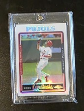 2005 Topps Chrome Baseball Albert Pujols #100 St. Louis Cardinals Refractor 