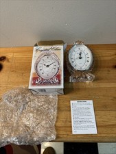 Crystal Clear 5.5 Oval Clock Lead Crystal Qua...