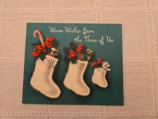 Vintage Norcross From The Three Of Us Christmas Card