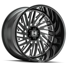 20x9 Hostile H131 Syclone Blade Cut Black Milled Wheels 6x5.5 0mm Set Of 4