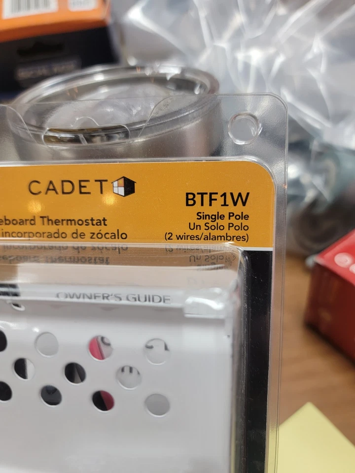 Cadet BTF1W Baseboard Built-in SP Thermostat - PN 08732 - Image 2 of 4