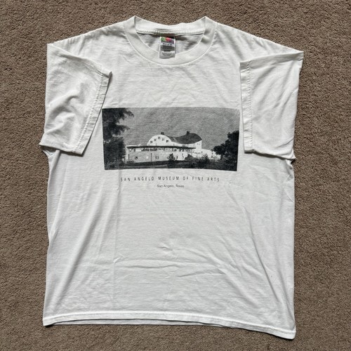 Vintage San Angelo Museum of Fine Arts Shirt Art Graphic Tee Large