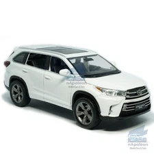 Toyota Highlander SUV 1/32 Model Car Diecast Toy Vehicle Collection Gift White