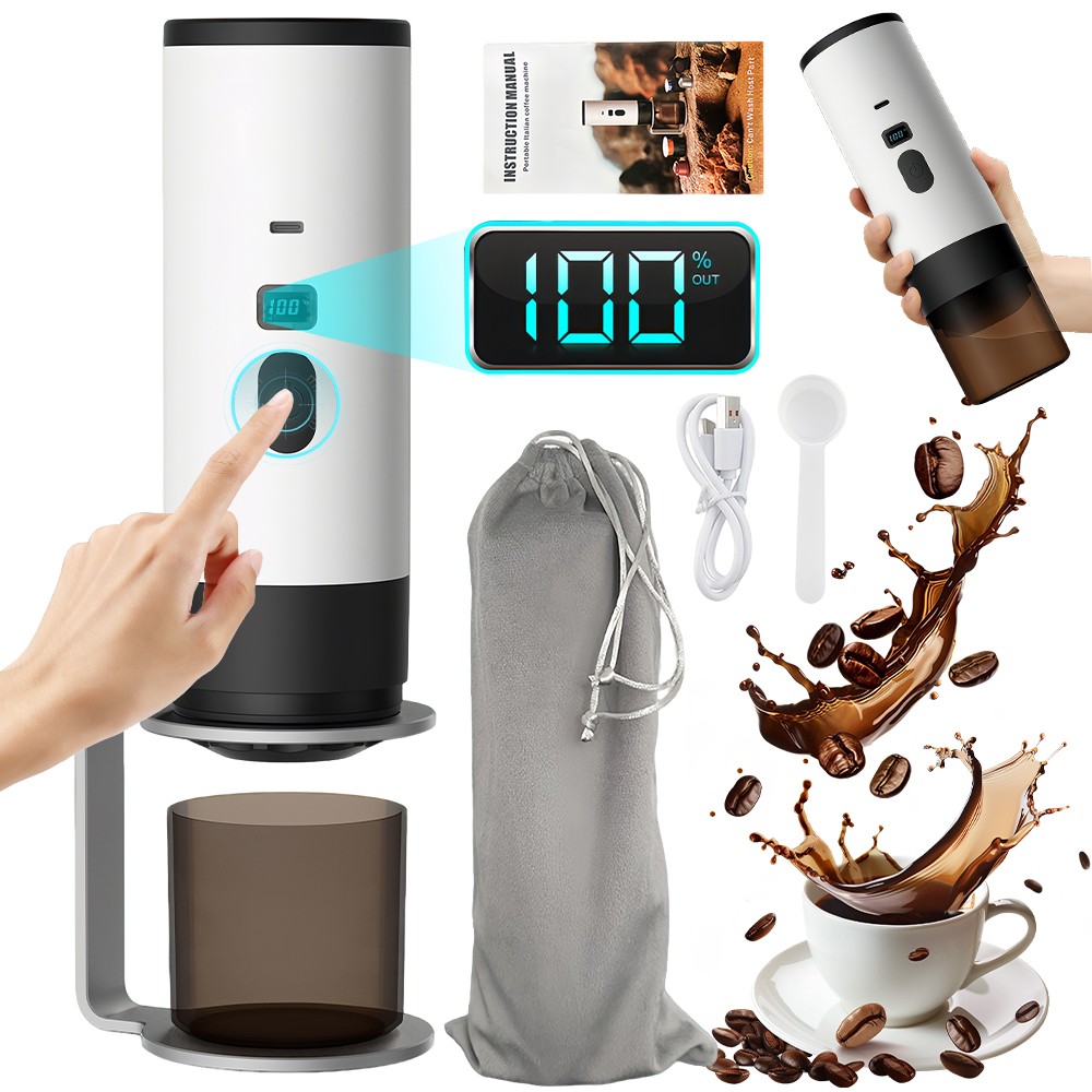 Macchina Caffè 3 in1 Capsule Portatile USB Ricaricabile Macchina Espresso DHL