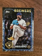 2024 Topps Update Silver Foil (Super Box) SP Elvis Peguero US17 Brewers 153E