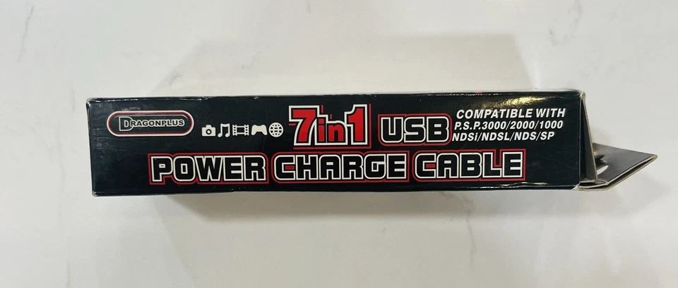 Cable de carga de alimentación multi USB 7 en 1 (2008) accesorio PSP/NDS en caja nuevo Foto 3 de 3
