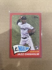 2021 Topps 1965 Redux Jazz Chisholm #T65-2 Red Border /70 RC - NY Yankees
