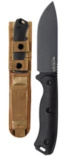 KA-BAR BK16 Short Becker Drop Point Fixed 4.375" Carbon Steel Blade, with Sheath