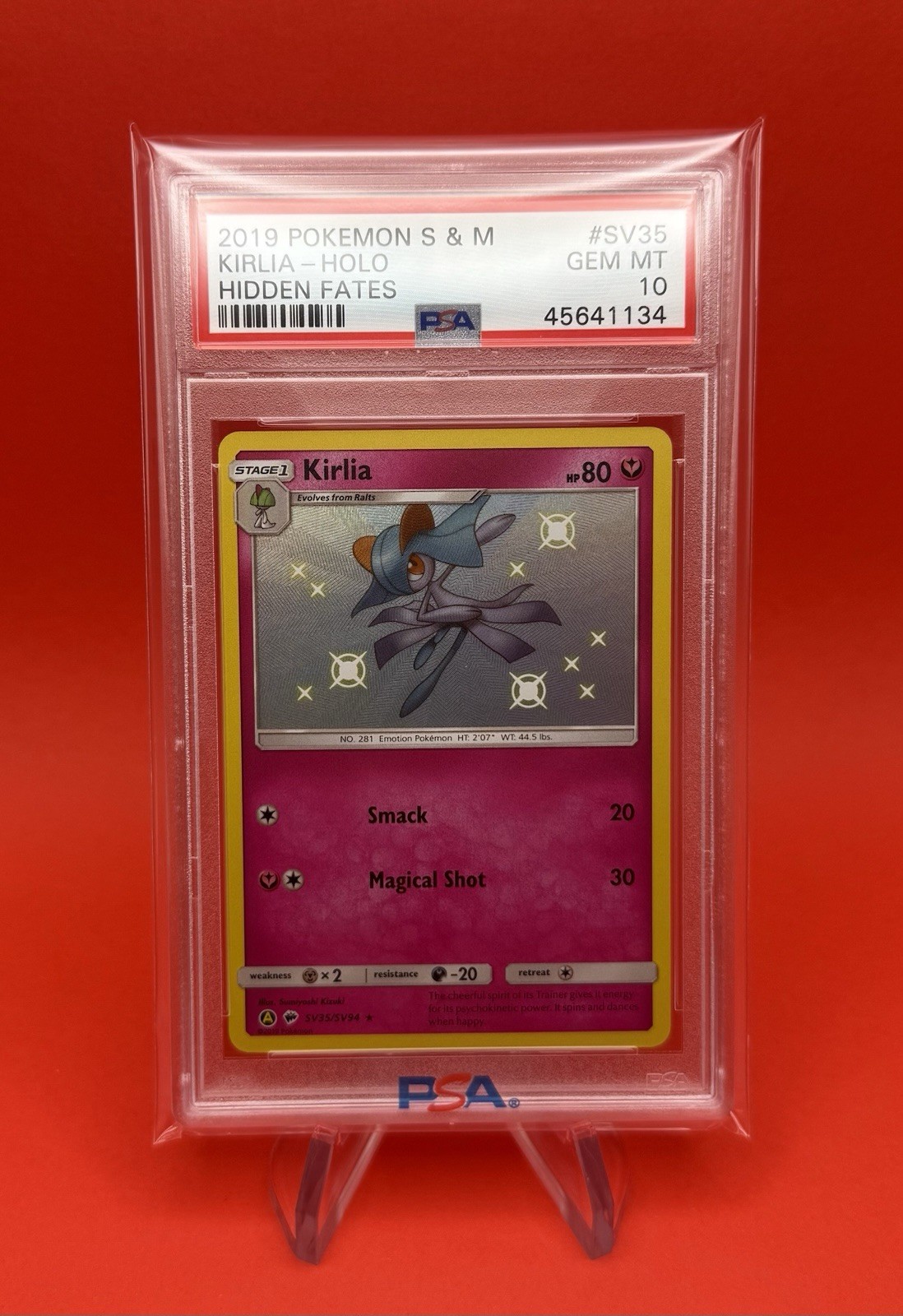Kirlia SV35/SV94 Hidden Fates Shiny Vault PSA 10 Pokemon TCG