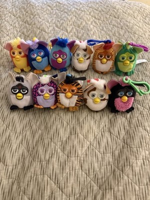 VTG 1999 Tiger Electronics Talking Furby Keychain Lot (11) - Time Capsule Find!