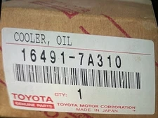 16491-7A310 NOS NIB Toyota Oil Cooler Multiple Fit