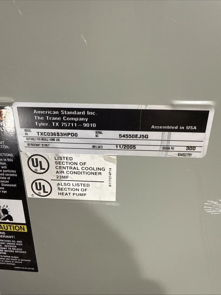 Tren R 22 instalado pero sin usar bobina de 3 toneladas. (HVAC) Foto 4 de 4