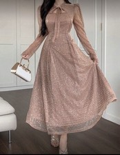 elegant lace floral dress