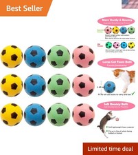 Lightweight and Fun 12-Pack Foam Cat Balls - Perfect for Chewing Exercise