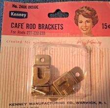 Vintage Package, Kenny Cafe Rod Brackets, Made in USA