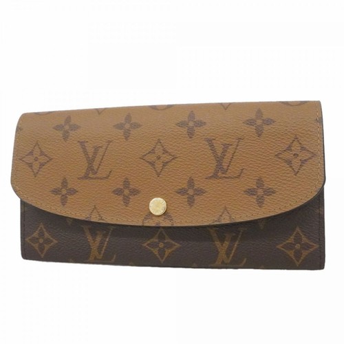 Louis Vuitton Long Wallet Monogram Reverse Portefeuille Emily M82157 Brown