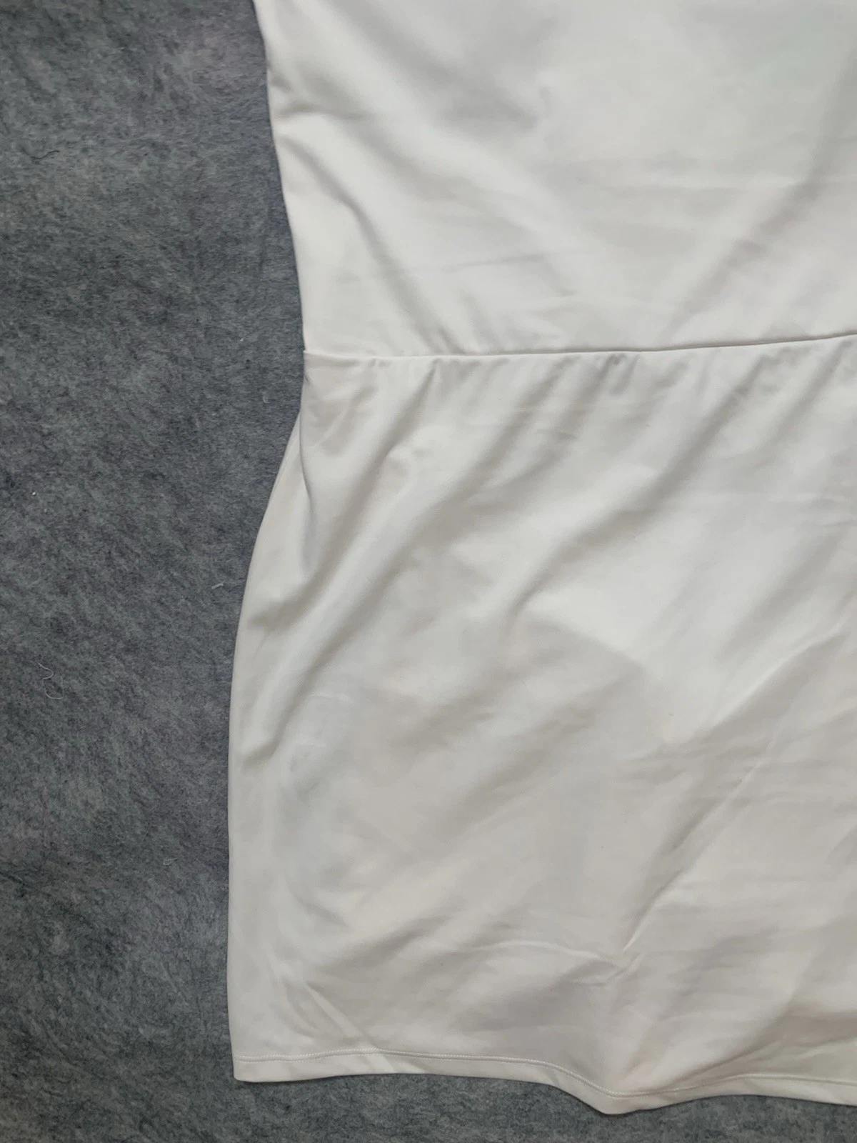 OFF WHITE Abito donna All in Motion taglia XS maglia racerback moda attiva bianco sporco 0544