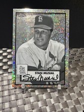 Stan Musial 2021 Topps Chrome Platinum Anniv #601 Black & White Mini-Diamonds