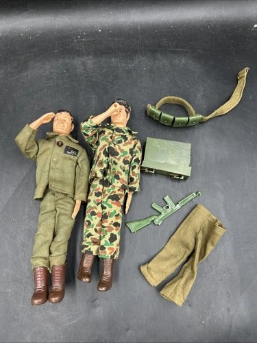 Vintage 12” GI Joe Soldier Lot - W/accessories. ML