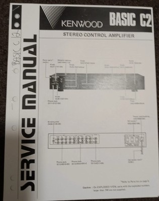 KENWOOD Basic C2 Control Amplifier Service Manual Photocopy