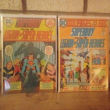 Superboy  the Legion of SH 204-222 1974-76; DC Comics lot of 6 low grade 