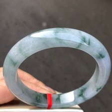 Certified Natural Grade AAA Ice Green Burmese Jade jadeite bracelet bangle 58MM