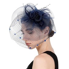 Fascinator Hat for Women Tea Party Wedding Derby Headband, 1920s Fascinator Hat