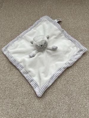 Tu Sainsburys Lamb Sheep White Baby Comforter Blanket Soother Soft Toy grey  UK