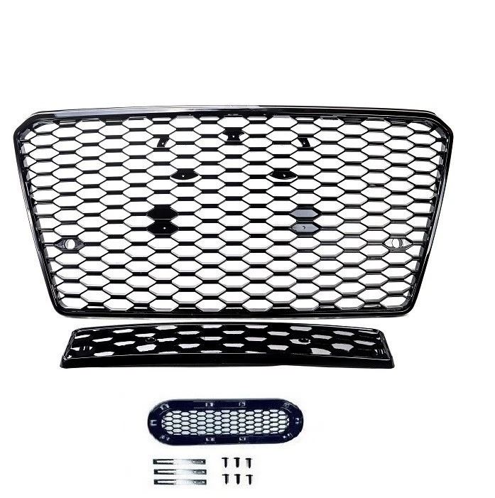 CALANDRE NOIR BRILLANT LOOK RS7 POUR AUDI A7 PHASE 1 DE 07/2010 A 04/2014 - Photo 1/1