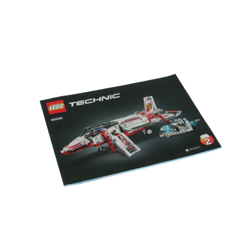 1x LEGO Technic Building Instruction Book 2 Airport Fire Plane 42040
