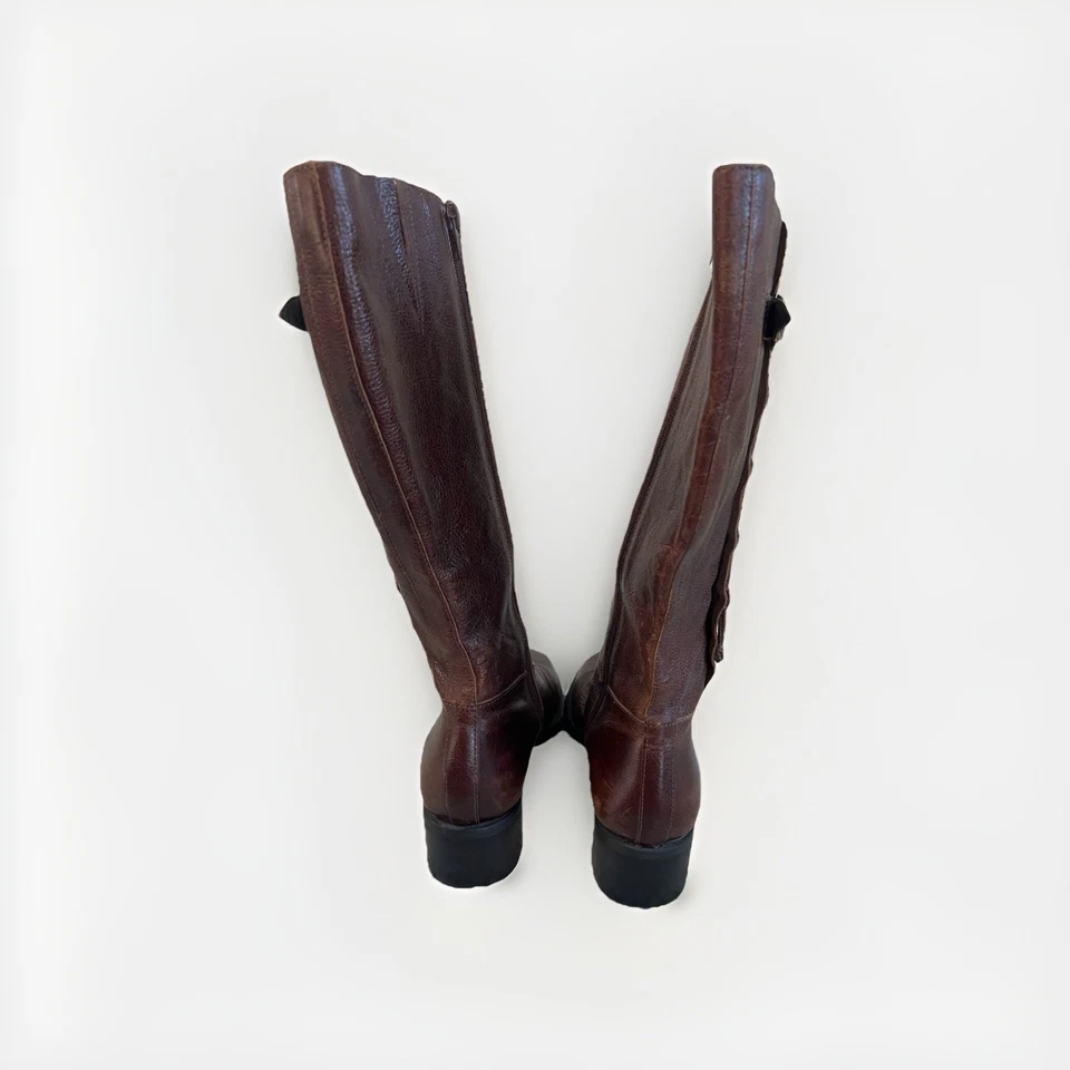 Ботинки для верховой езды Nicole коричневое седло искусственно состаренная натуральная кожа сделано в Бразилии 10 М - Изображение 4 из 4