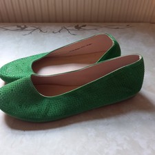 Graceland green Sparkle Ballet Women's Pumps Flats Dolly Shoes UK Size 7 EU 40