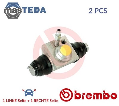 A 12 379 RADBREMSZYLINDER TROMMELBREMSE HINTEN BREMBO 2PCS NEU OE QUALITÄT