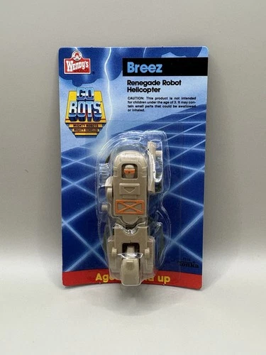 Go Bots BREEZ Renegade Robot Tonka Wendys Helicopter 1986 Sealed