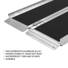 Aluminum Alloy Folding Wheelchair Ramp Portable Non Slip Wheelchair Ramp Wit HOT